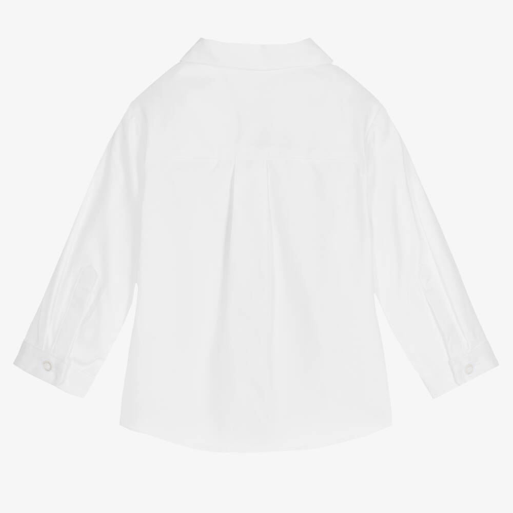 جاكادي باريس-قميص أبيض من القطن العضوي للأولاد | Childrensalon Outlet
