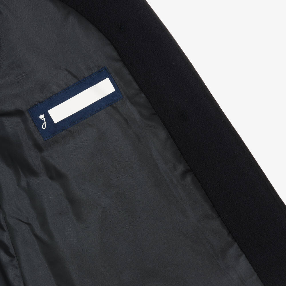 Jacadi Paris-Girls Blue Wool Coat | Childrensalon Outlet
