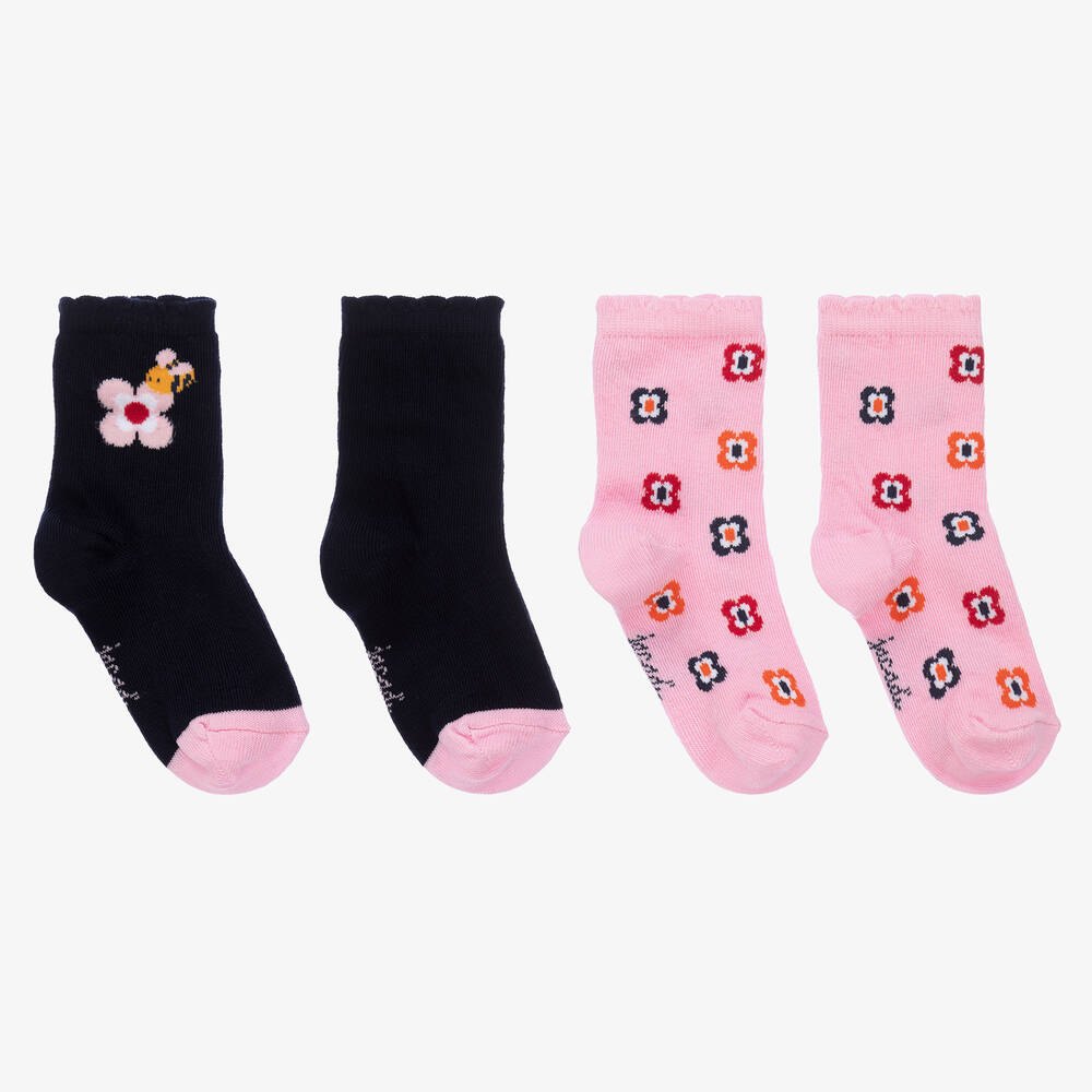 Jacadi Paris-Girls Cotton Socks (2 Pack) | Childrensalon Outlet