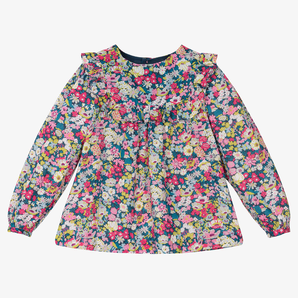 Jacadi Paris - Girls Floral Liberty Print Blouse | Childrensalon