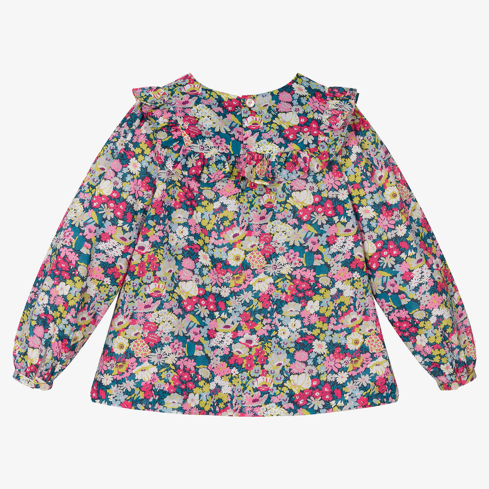 Jacadi Paris-Girls Floral Liberty Print Blouse | Childrensalon Outlet