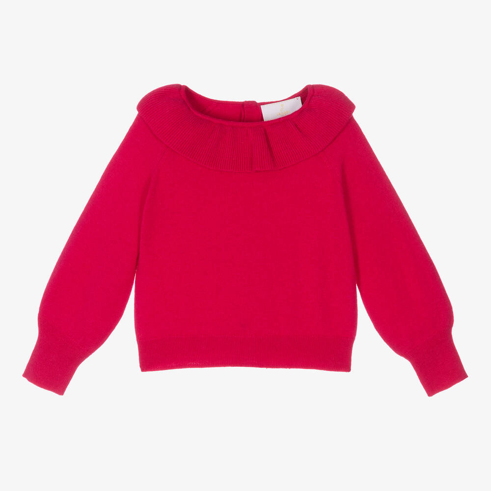 Jacadi Paris - Fuchsiafarbener Wollpullover (M) | Childrensalon