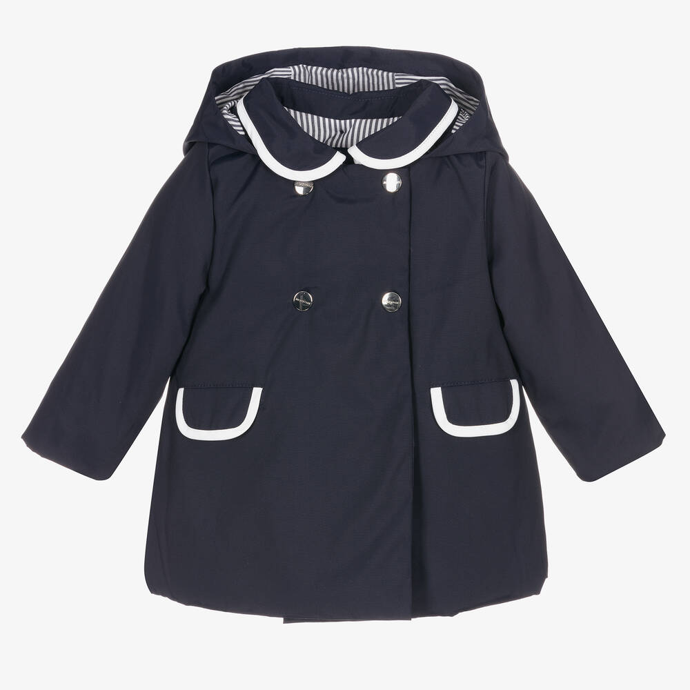 Jacadi Paris - Синее пальто с капюшоном | Childrensalon