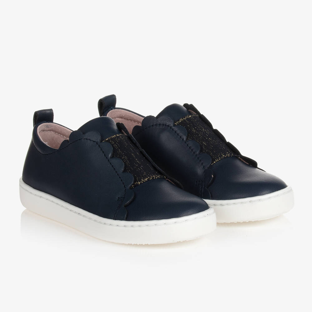 Jacadi Paris Girls Navy Blue Trainers Childrensalon Outlet