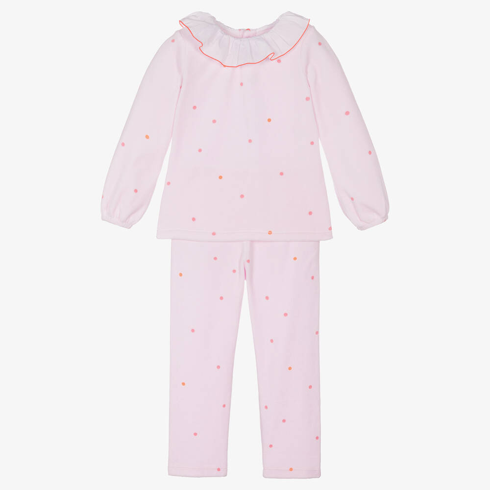 Jacadi Paris - Розовая пижама из хлопкового велюра | Childrensalon