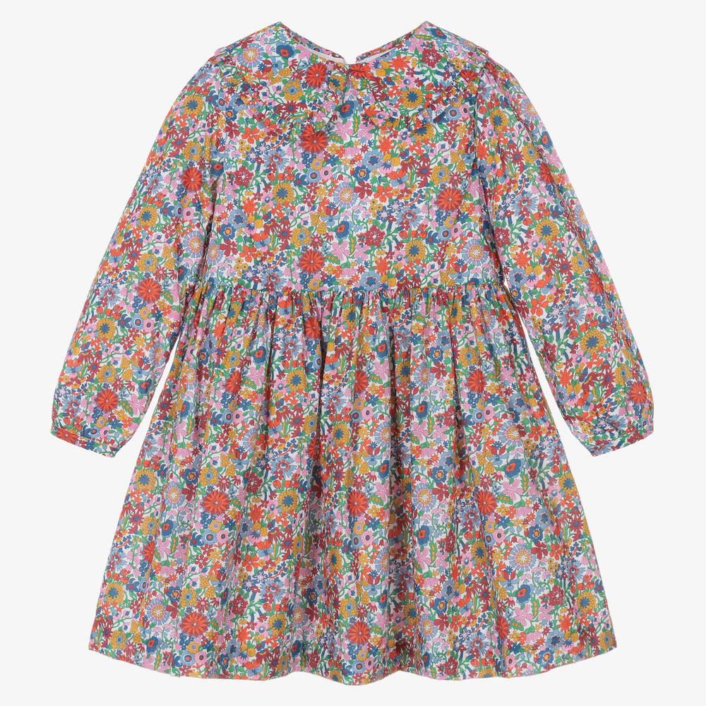 Jacadi Paris - Rosa Kleid mit Blumenmuster (M) | Childrensalon