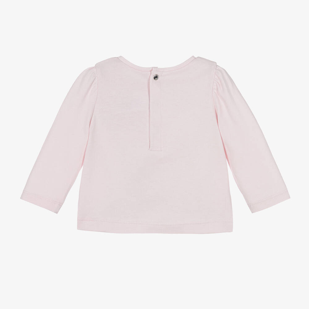 Jacadi Paris-Girls Pink Organic Cotton Top | Childrensalon Outlet