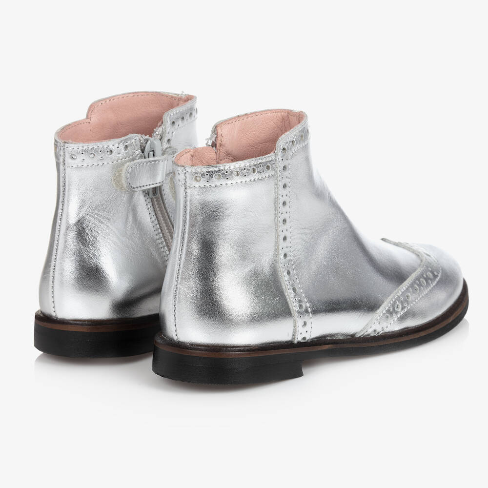 Ladies silver shop boots uk