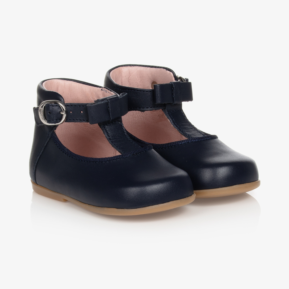 Jacadi Paris - Navy Blue First Walker Shoes | Childrensalon