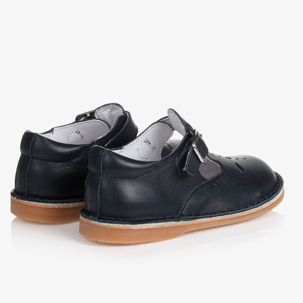 Jacadi Paris-Navy Blue Leather Shoes | Childrensalon Outlet