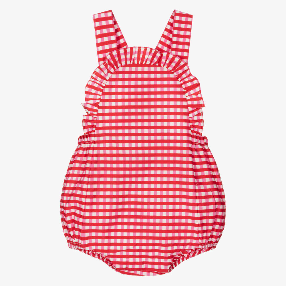 Jacadi Paris - Red & Pink Gingham Shortie | Childrensalon