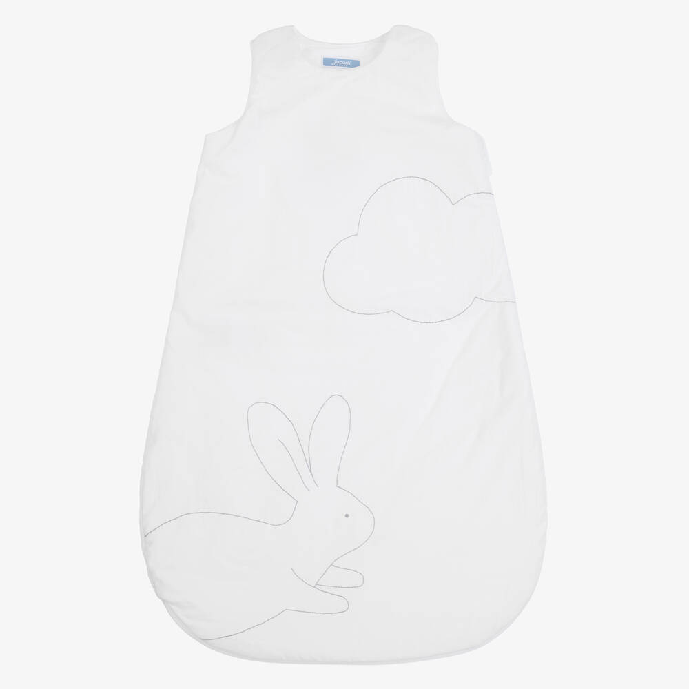 Jacadi Paris - White Bunny Sleep Bag (67cm) | Childrensalon