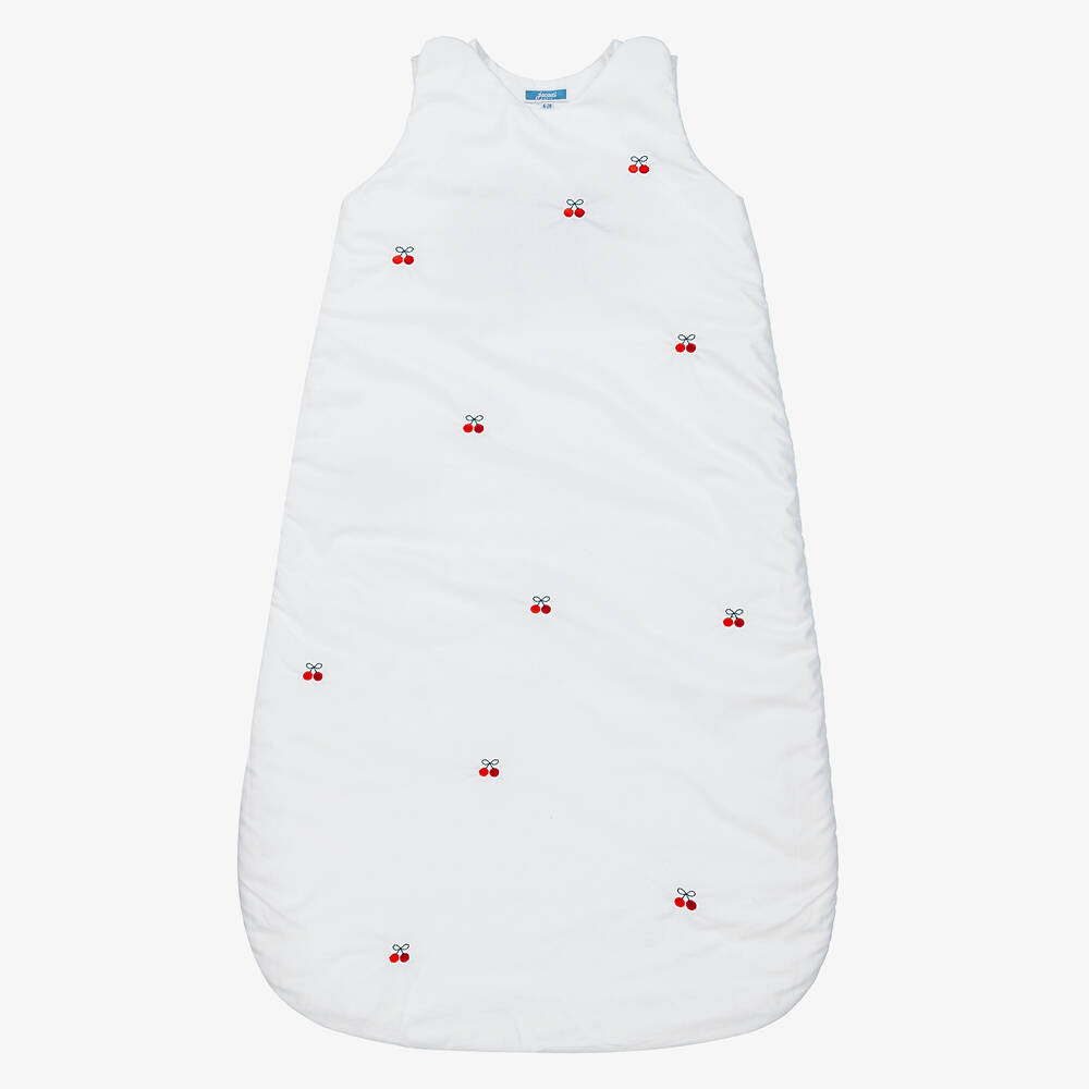 Jacadi Paris - Weißer Kirschen-Schlafsack (84 cm) | Childrensalon