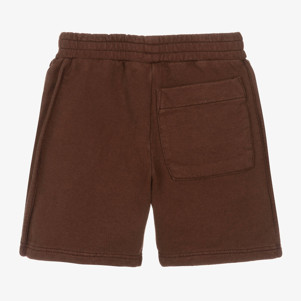 JACQUEMUS-Коричневые шорты из хлопкового трикотажа | Childrensalon Outlet