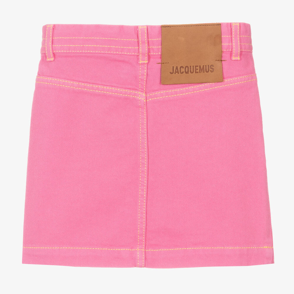 Girls Pink Denim Skirt Childrensalon Outlet