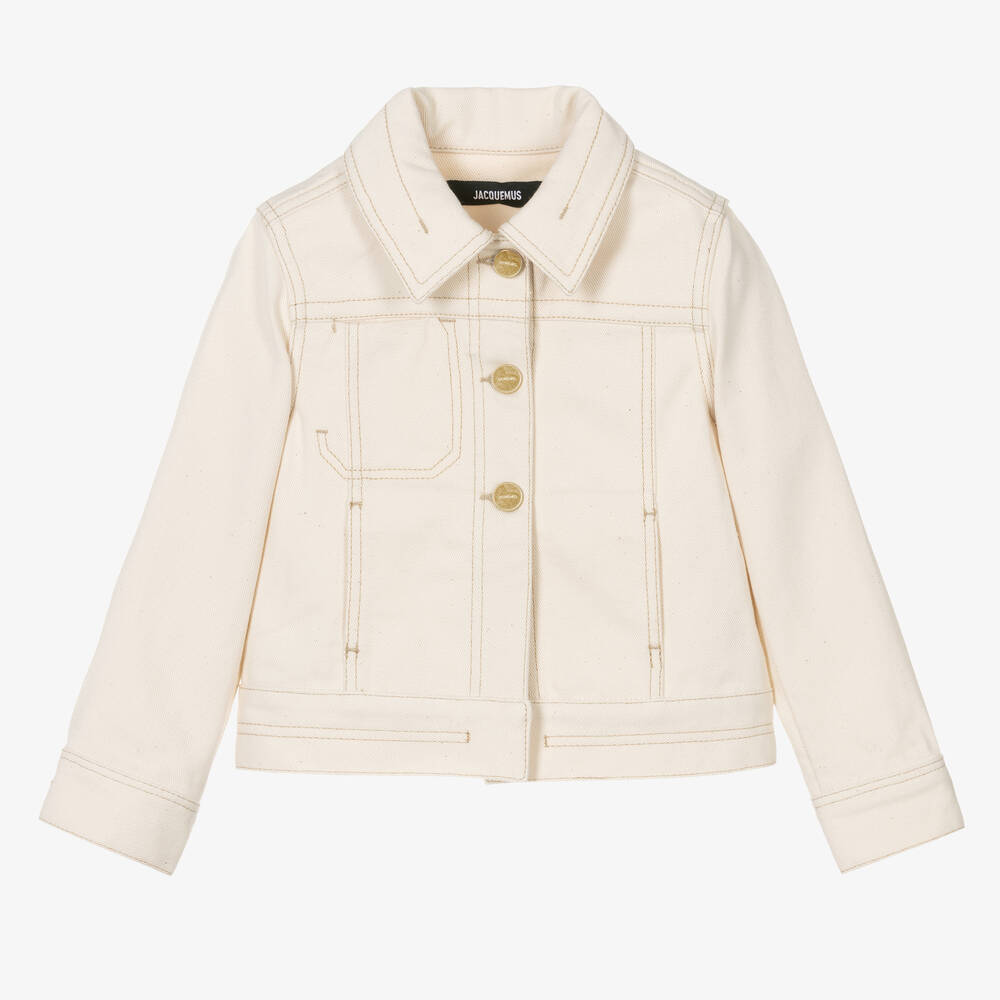 JACQUEMUS-Кремовая джинсовая куртка из хлопка | Childrensalon Outlet