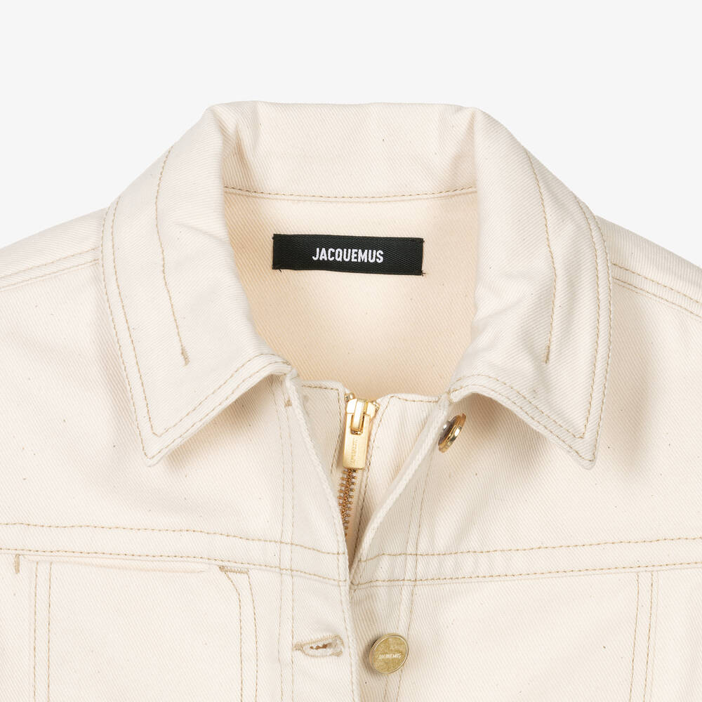 JACQUEMUS-Кремовая джинсовая куртка из хлопка | Childrensalon Outlet