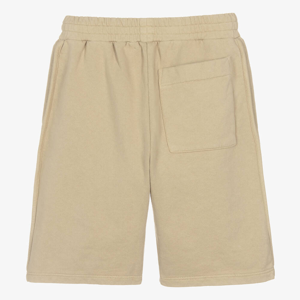 JACQUEMUS-Teen Beige Cotton Jersey Shorts | Childrensalon Outlet