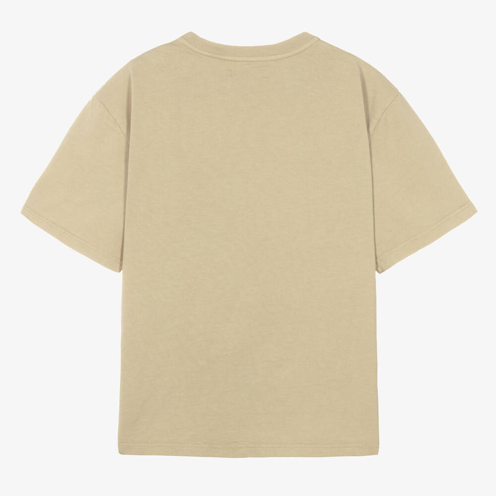 Teen Beige Cotton Utility T-Shirt | Childrensalon Outlet