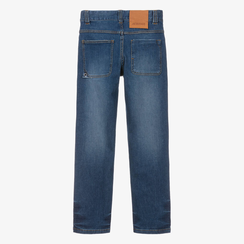 JACQUEMUS-Cиние свободные прямые джинсы для подростков | Childrensalon Outlet