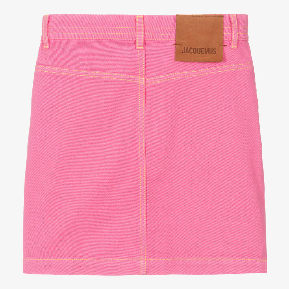 JACQUEMUS-Розовая джинсовая юбка для девочек-подростков | Childrensalon Outlet
