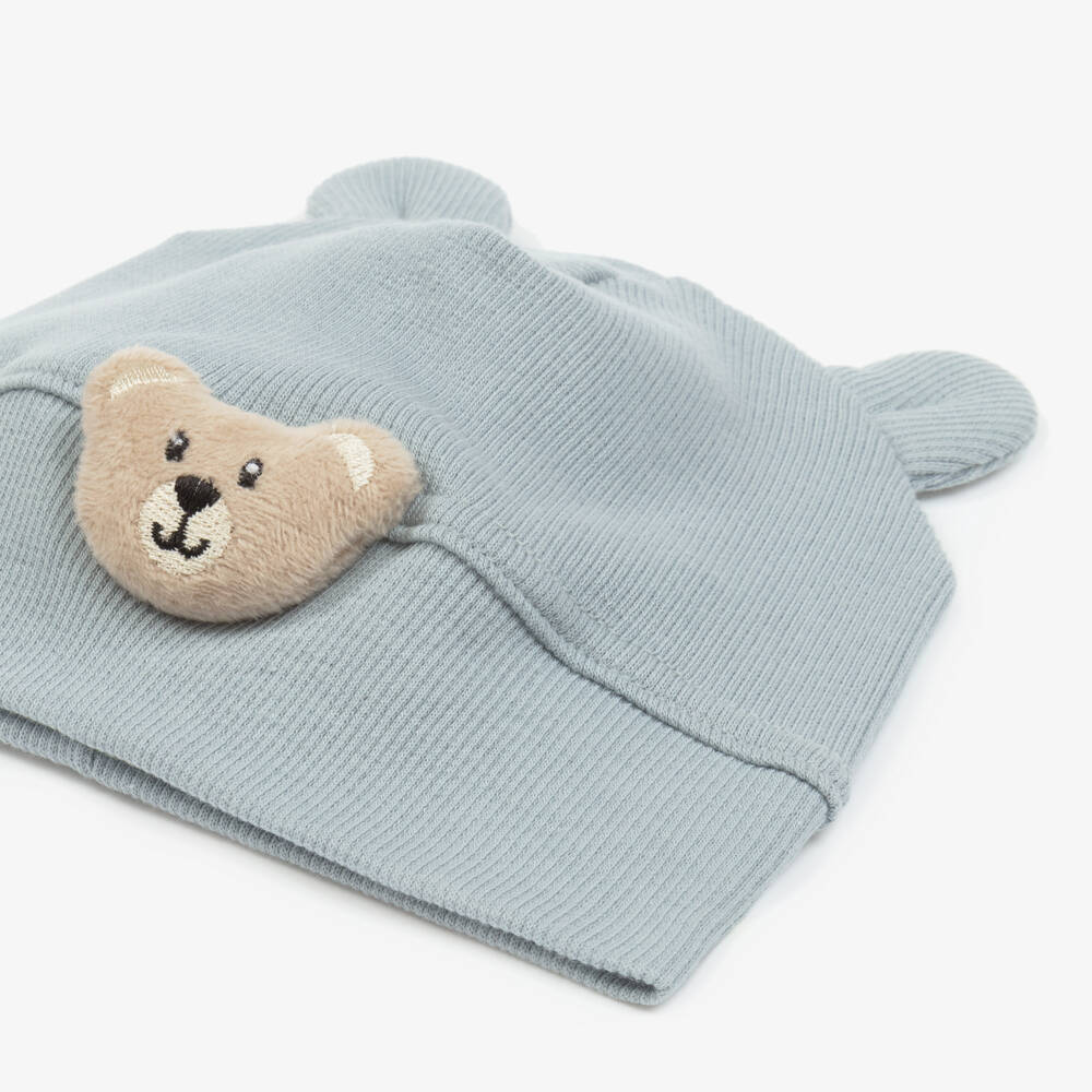 Jamiks-Baby Boy's Blue Bear Knit Cap | Childrensalon Outlet