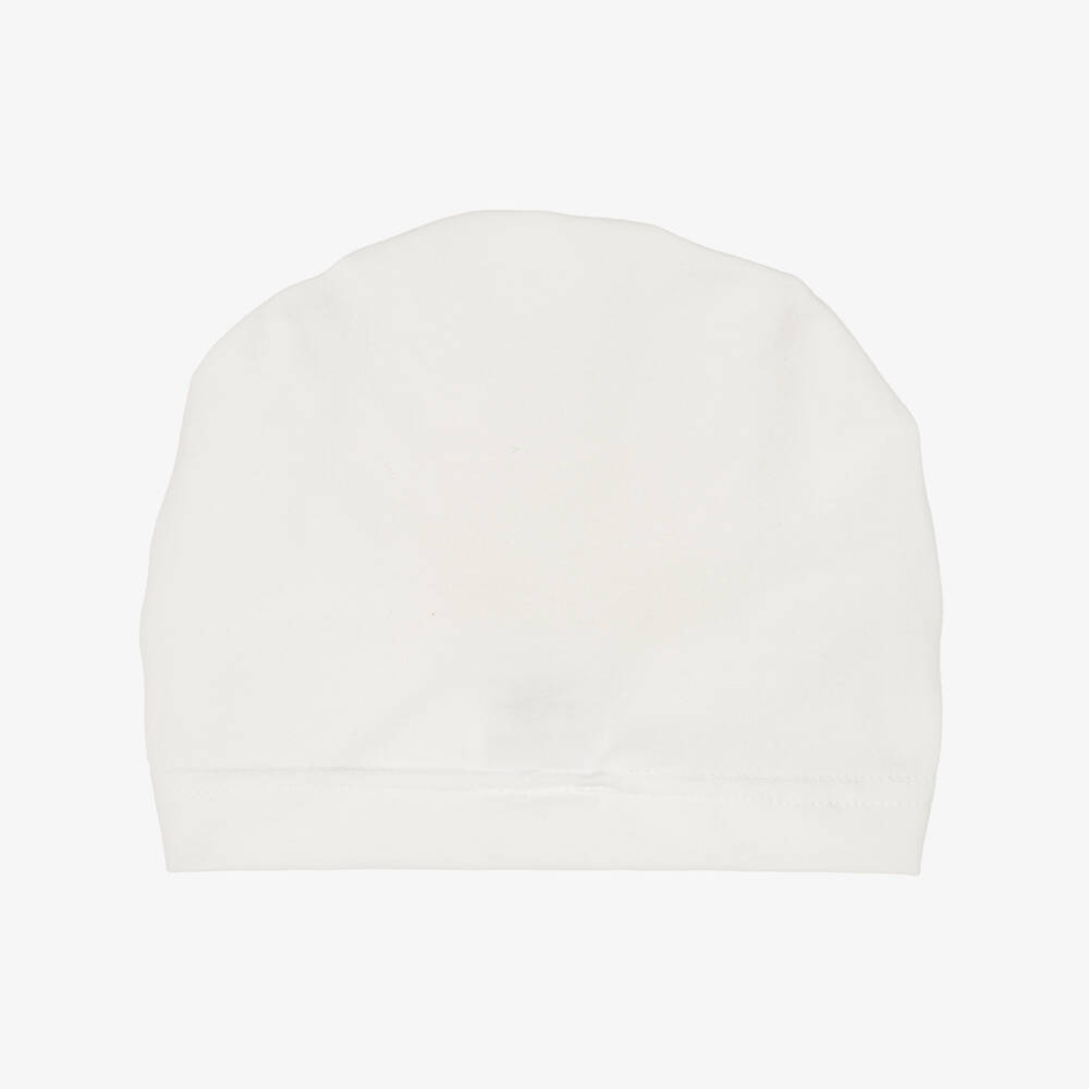 Jamiks-Baby Girls Ivory Cotton & Tulle Turban | Childrensalon Outlet