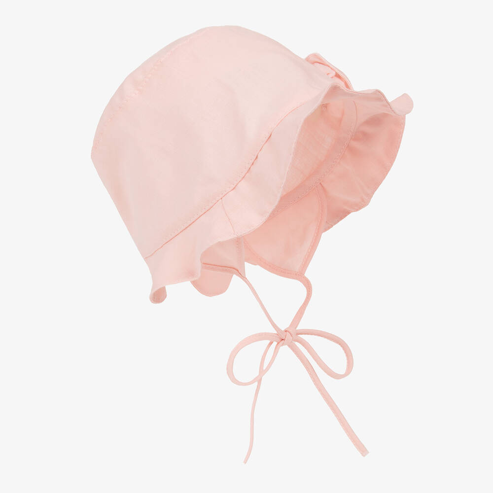 Jamiks - Baby Girls Pink Organic Cotton Hat | Childrensalon
