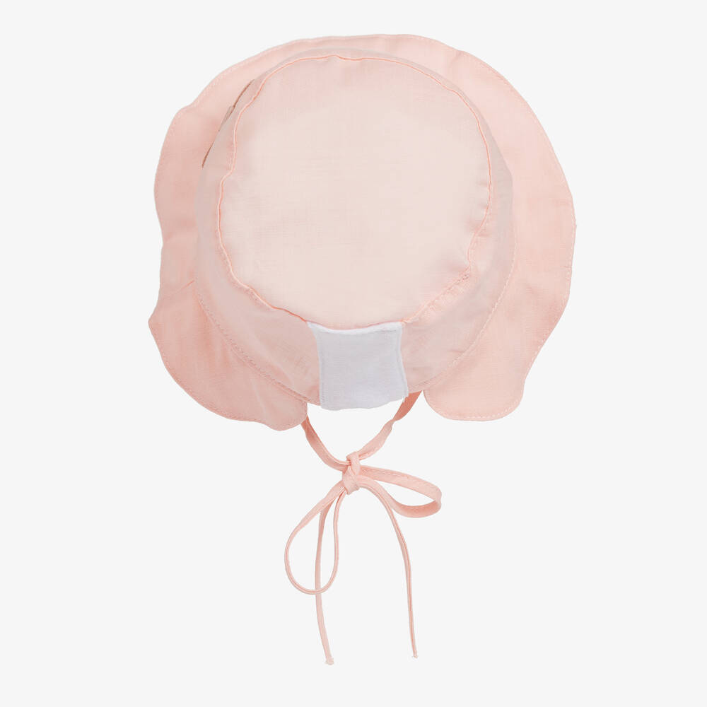 Jamiks-قبعة قطن عضوي لون زهري للمولودات | Childrensalon Outlet