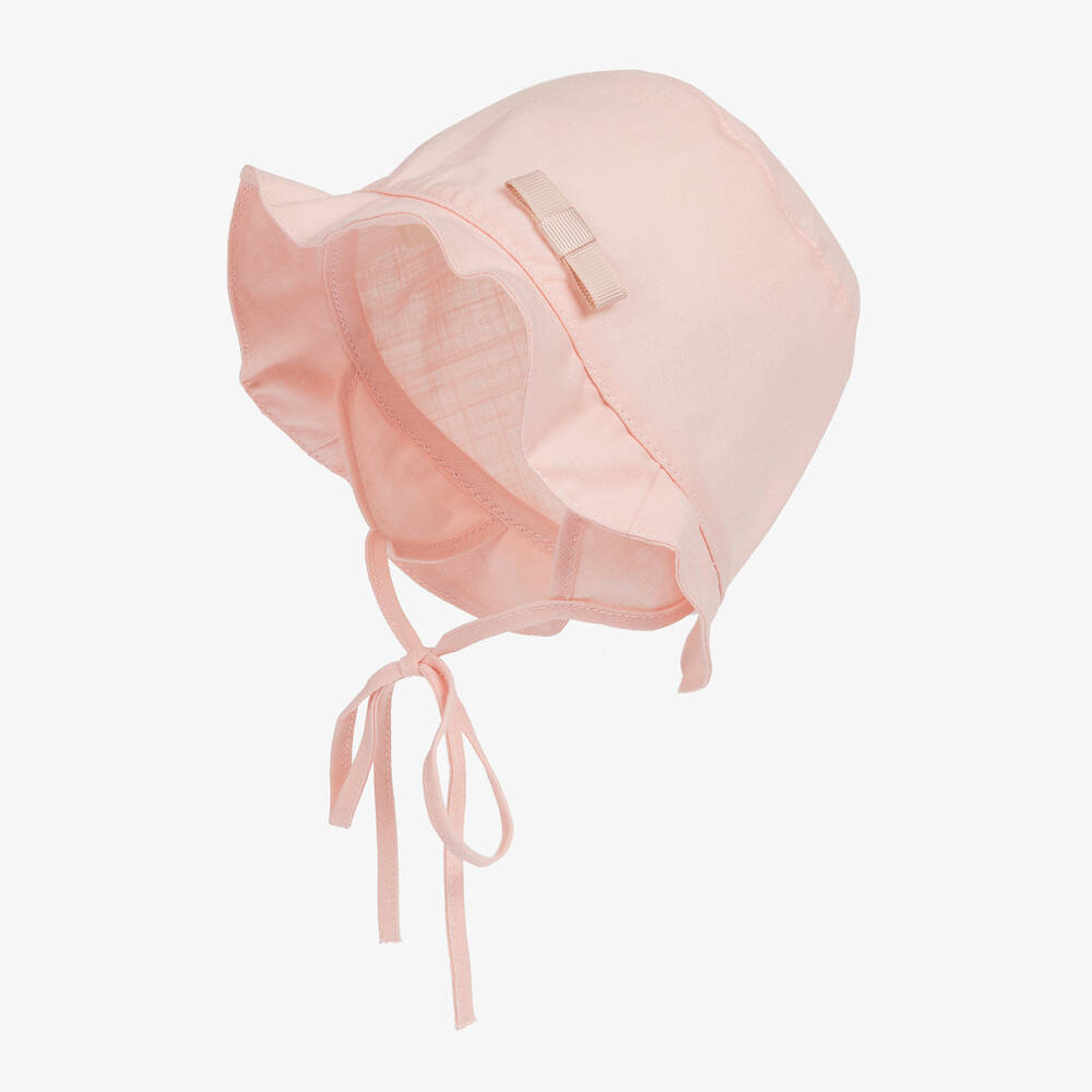 Jamiks-قبعة قطن عضوي لون زهري للمولودات | Childrensalon Outlet