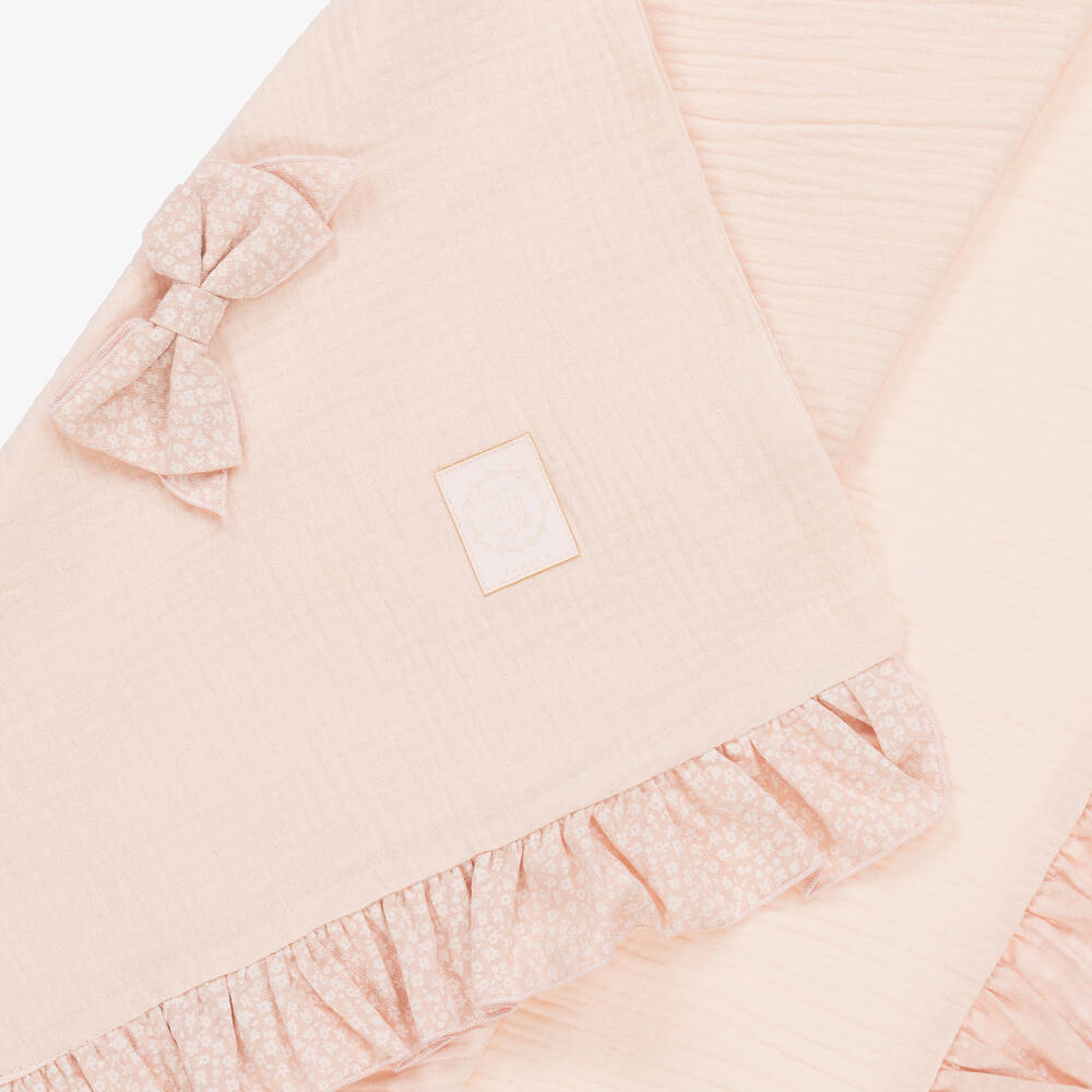 Jamiks-Розовая пеленка из органического хлопка для малышек (100см) | Childrensalon Outlet