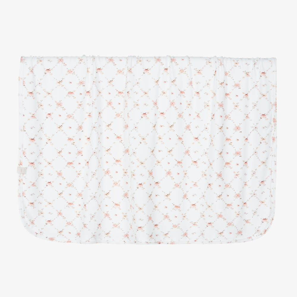 Jamiks-Белый комплект с комбинезоном в цветочек | Childrensalon Outlet