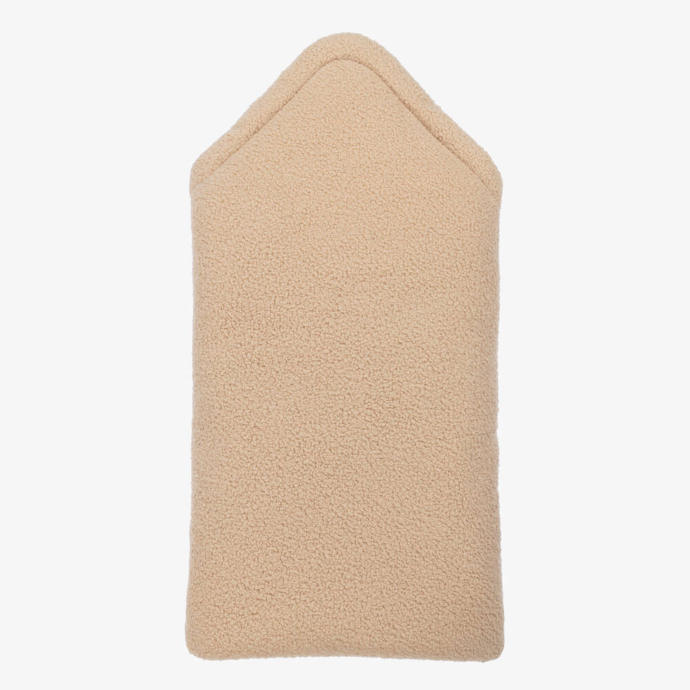 Jamiks-Beige Cotton Bouclé Fleece Nest (63cm) | Childrensalon Outlet