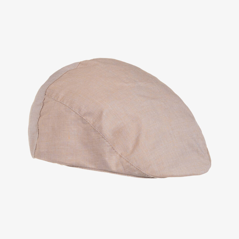 Jamiks-Beige Cotton Boys' Classic Cap | Childrensalon Outlet