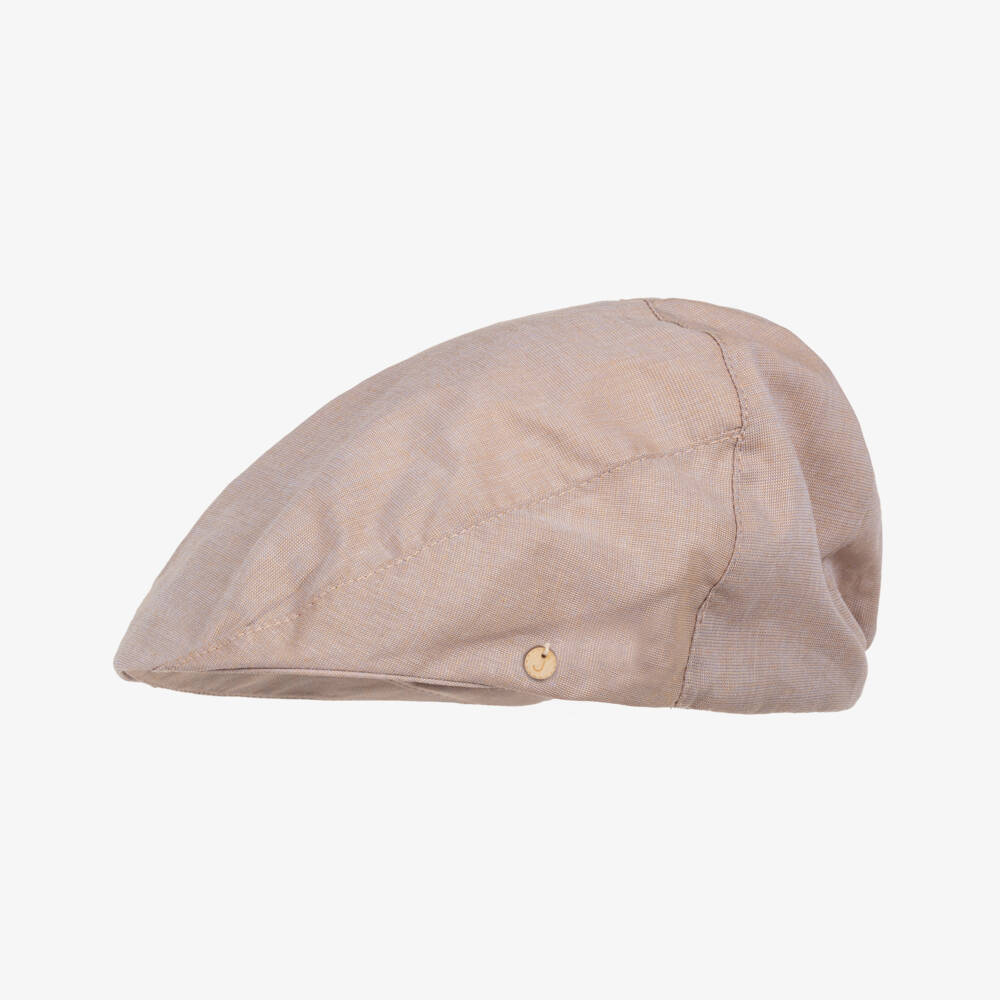 جاميكس-قبعة كلاسيكية من القطن البيج للأولاد | Childrensalon Outlet
