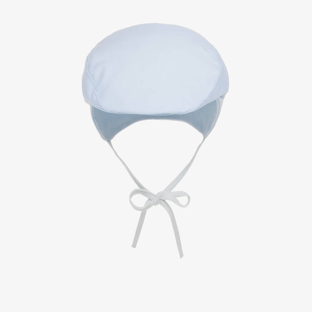 Jamiks-Blue Organic Cotton Baby Cap | Childrensalon Outlet
