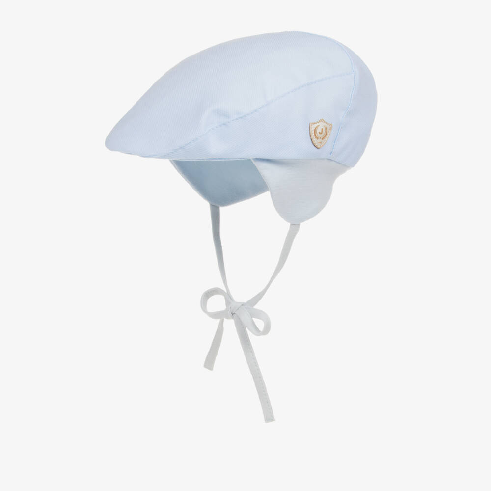 Jamiks-Blue Organic Cotton Baby Cap | Childrensalon Outlet