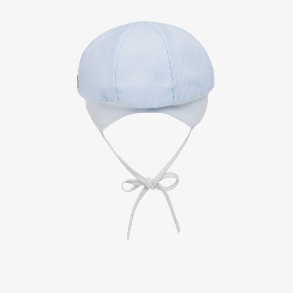 Jamiks-Blue Organic Cotton Baby Cap | Childrensalon Outlet