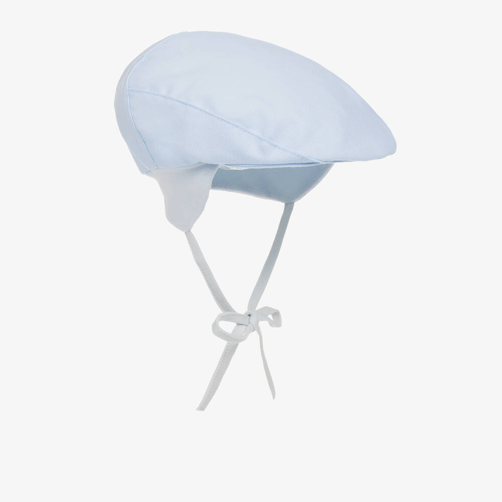 Jamiks-Blue Organic Cotton Baby Cap | Childrensalon Outlet