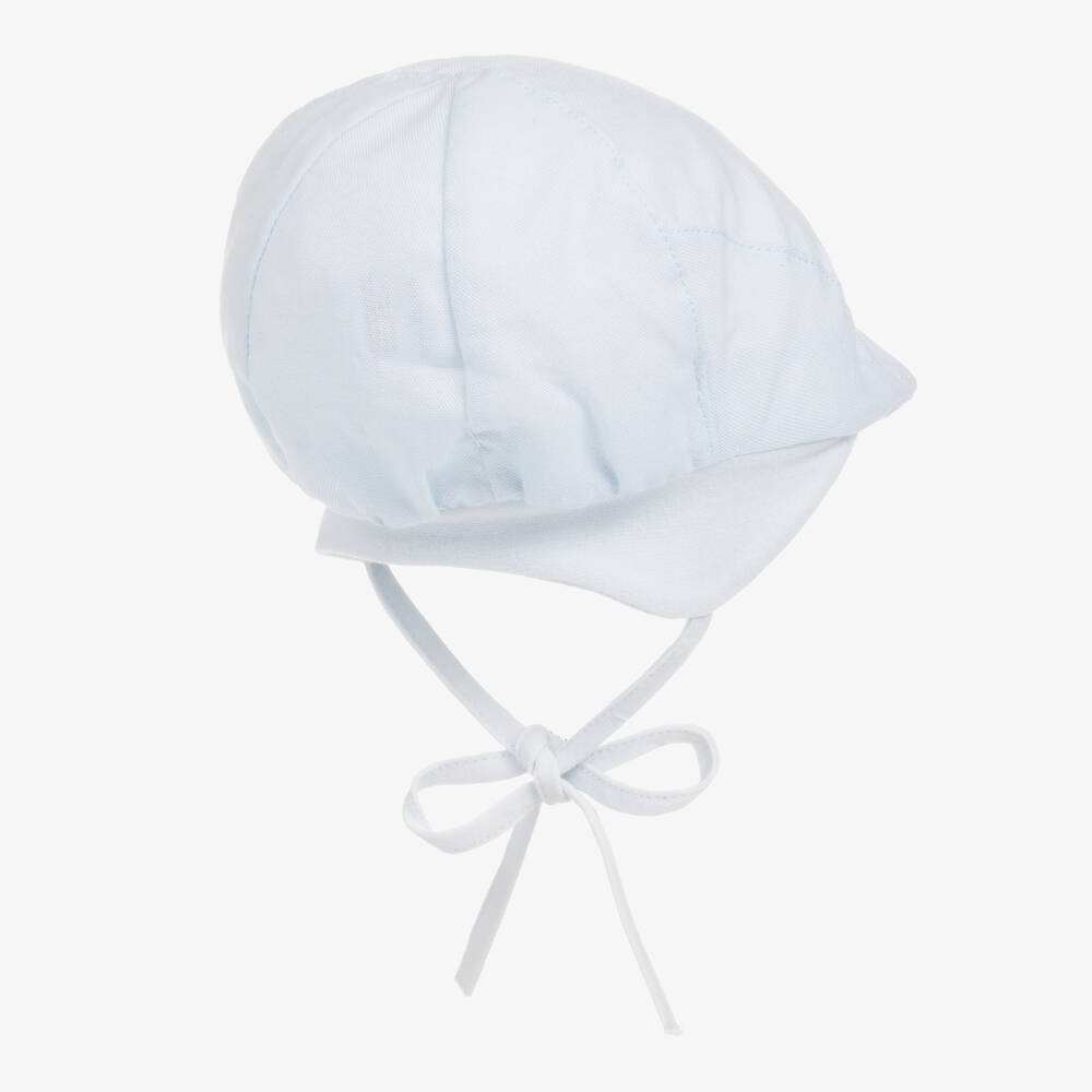 Jamiks Blue Organic Cotton Baby Flat Cap