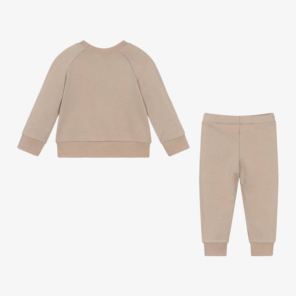 Brown tracksuit boys best sale