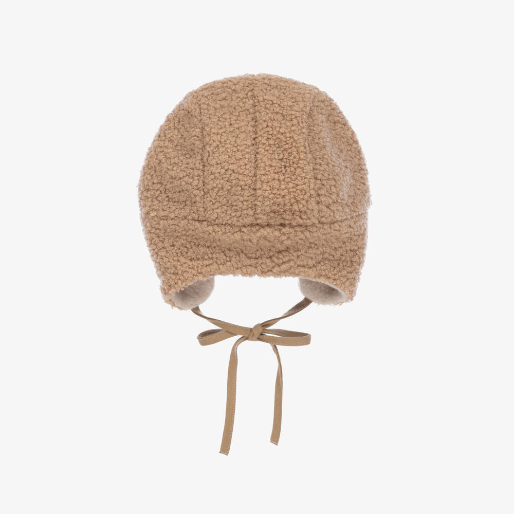 Jamiks-Boys Beige Sherpa Trapper Hat | Childrensalon Outlet
