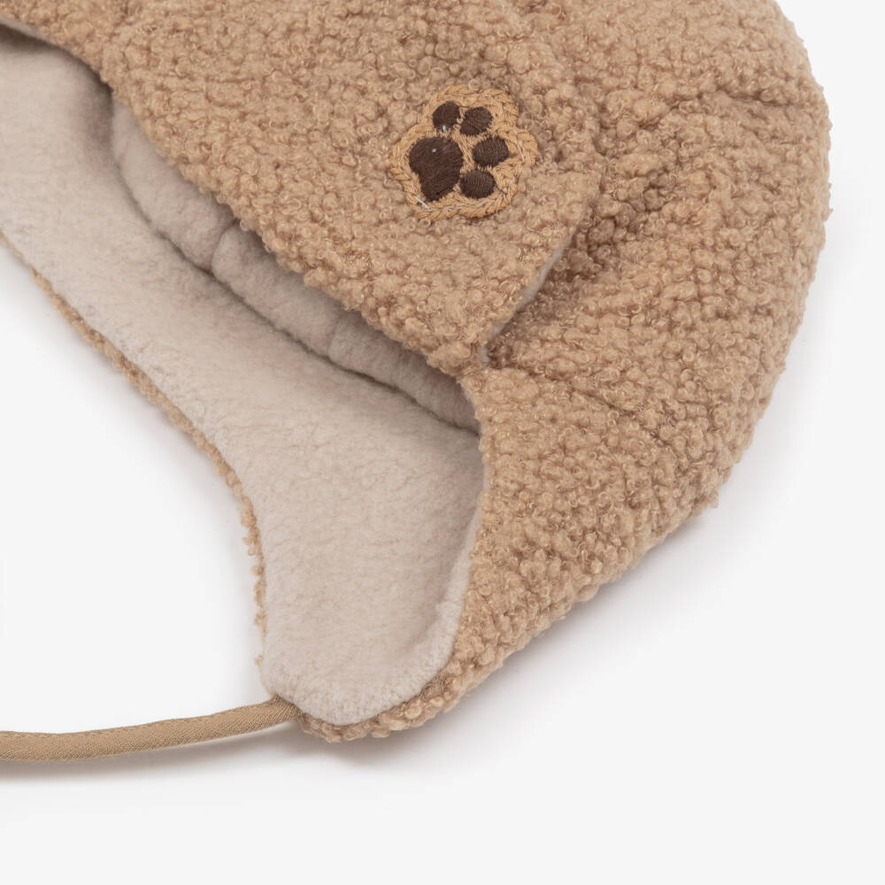 Jamiks-Boys Beige Sherpa Trapper Hat | Childrensalon Outlet
