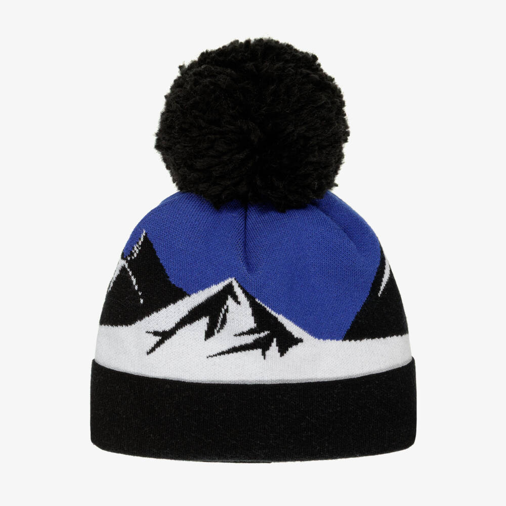 Jamiks-Шапка вязаная черная и синяя для мальчиков | Childrensalon Outlet