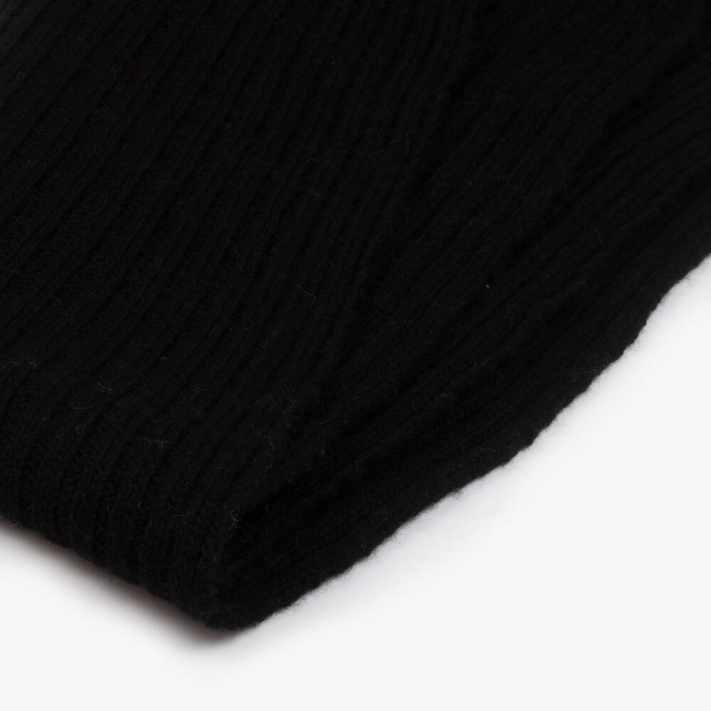 Jamiks-Boys Black Wool Blend Scarf | Childrensalon Outlet