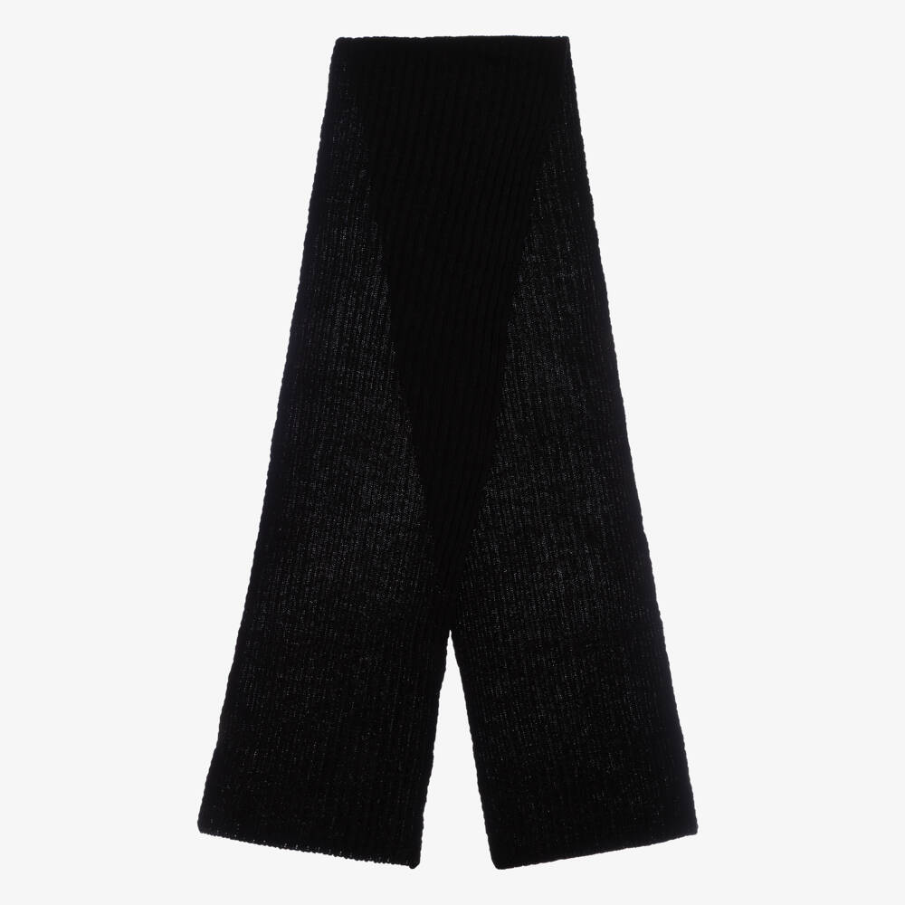 Jamiks-Boys Black Wool Blend Scarf | Childrensalon Outlet