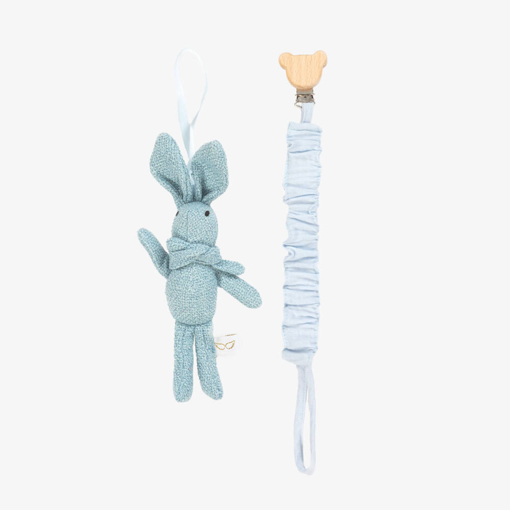 Jamiks-Boys' Blue Bear Muslin Ensemble | Childrensalon Outlet