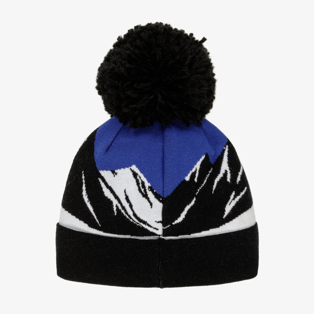 Jamiks-Шапка вязаная черная и синяя для мальчиков | Childrensalon Outlet