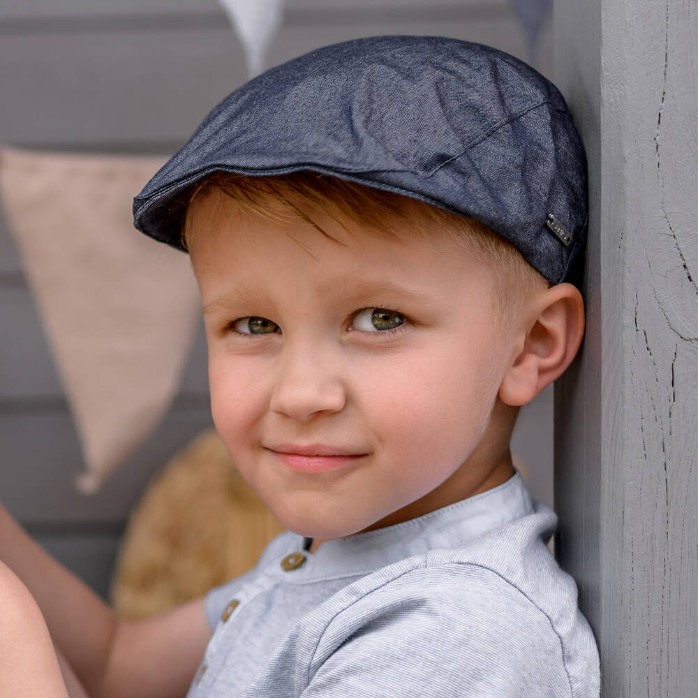 Jamiks-Синяя кепка из хлопкового шамбре | Childrensalon Outlet