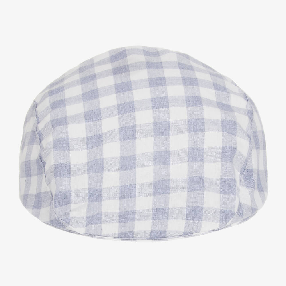 Jamiks-Синяя хлопковая кепка в клетку | Childrensalon Outlet